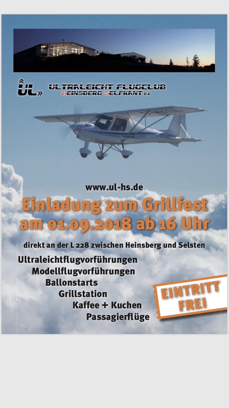 Grillfest/Fly-in des UL-Clubs Heinsberg-Selfkant
