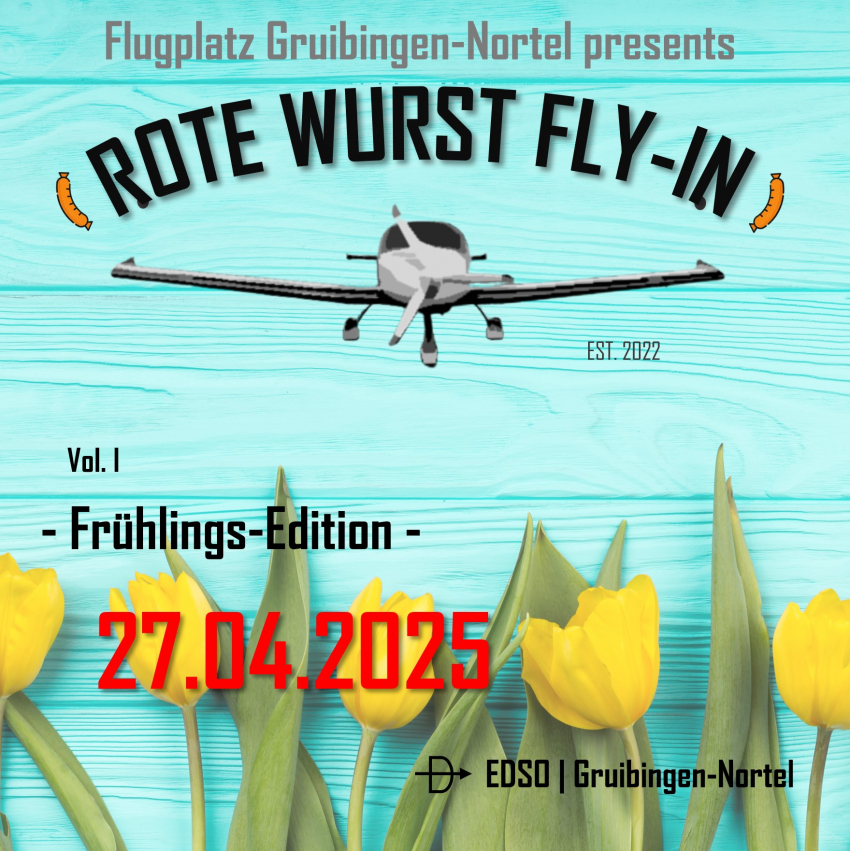 Rote-Wurst-Fly-In auf dem Nortel am 27. April 2025 - Frühjahrs-Edition