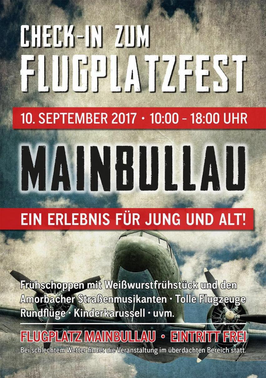 Flugplatzfest Mainbullau EDFU 2017