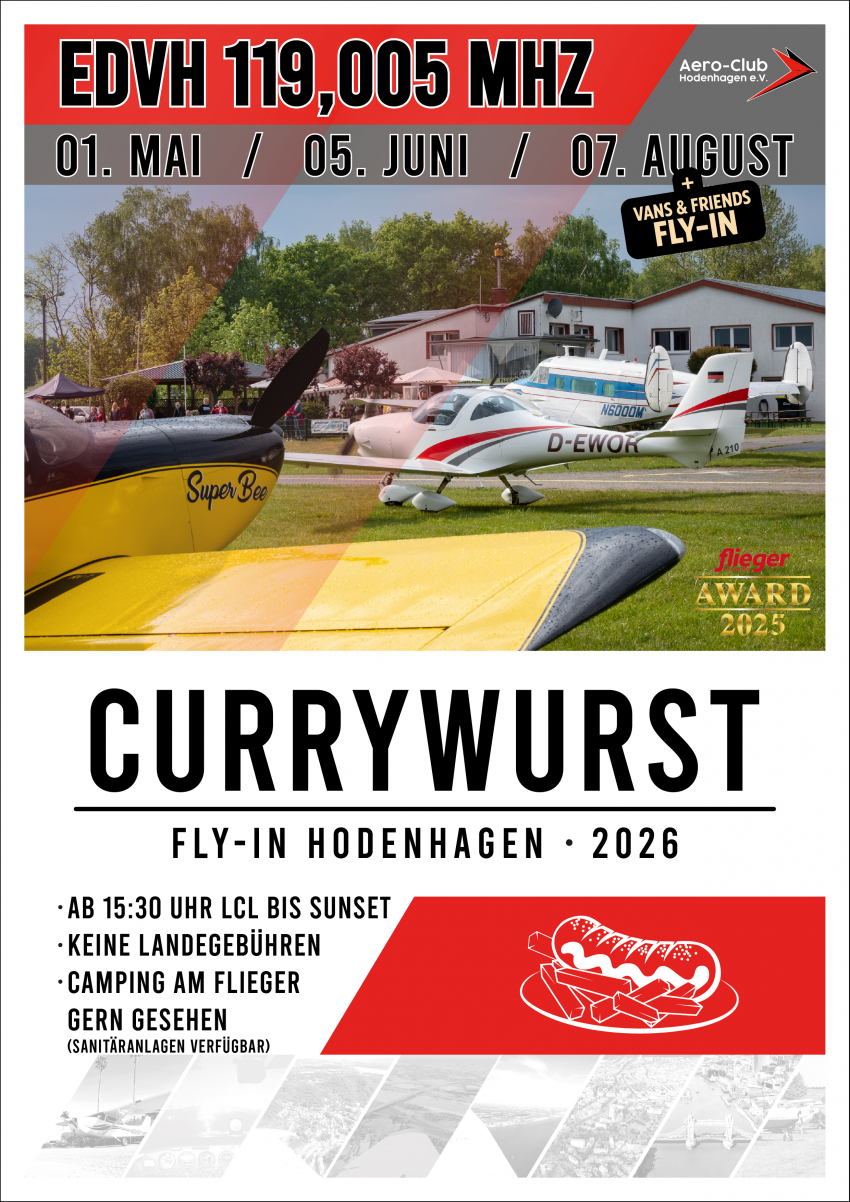 Currywurst Fly-In Hodenhagen 2026